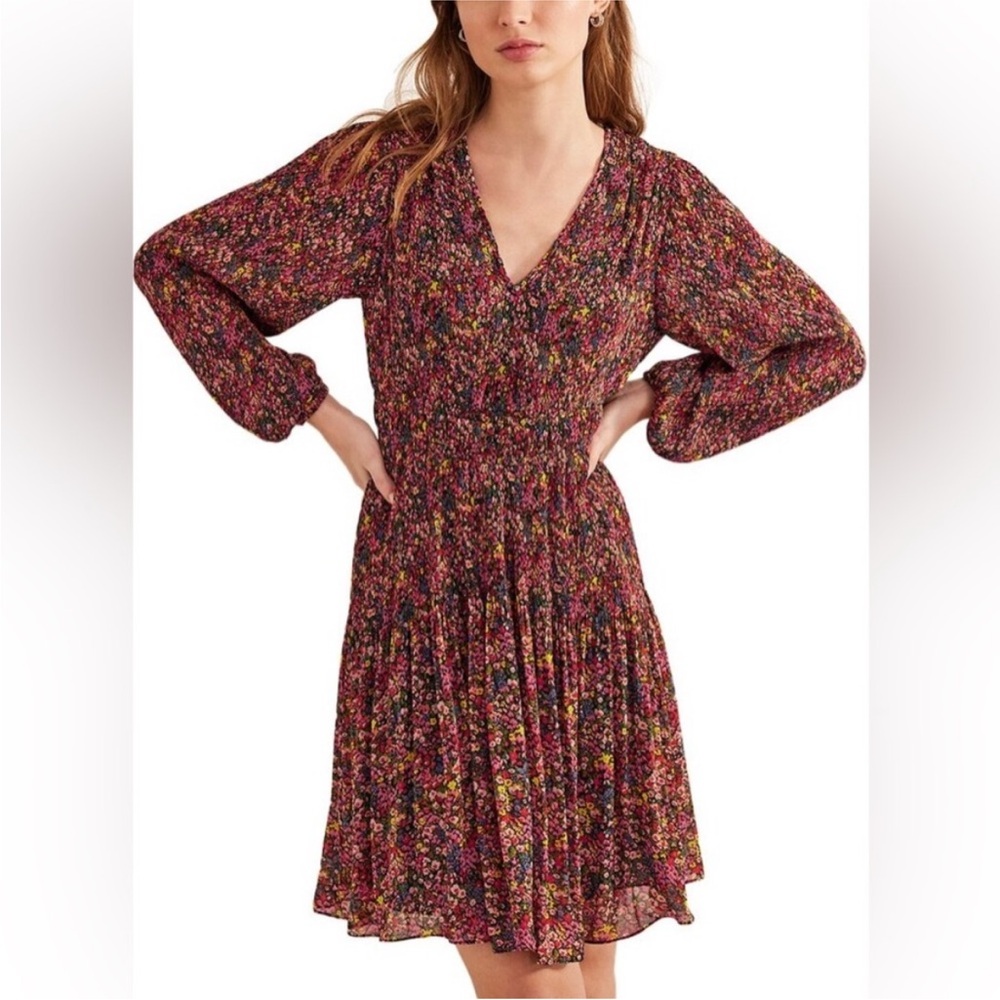 Boden Multicolor Floral Mini Dress